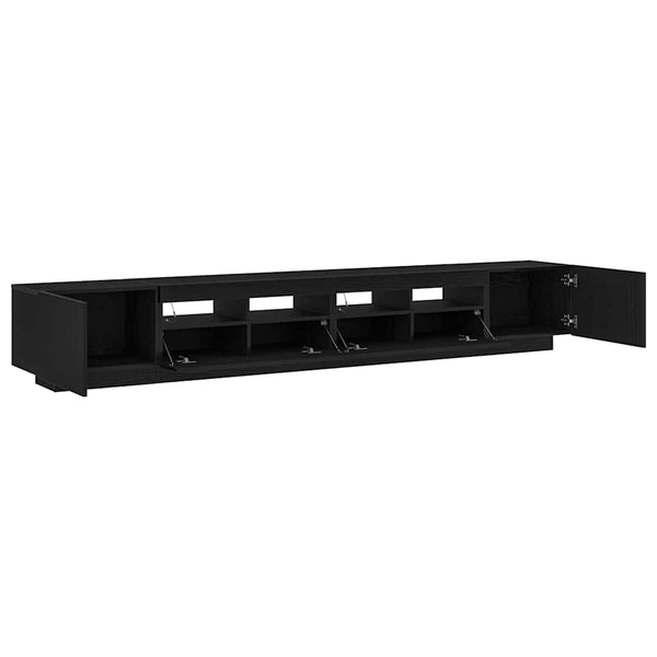 TV-tasosetti 3 pcs Musta 260 x 35 x 40 cm Tekninen puu