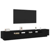 TV-tasosetti 3 pcs Musta 260 x 35 x 40 cm Tekninen puu