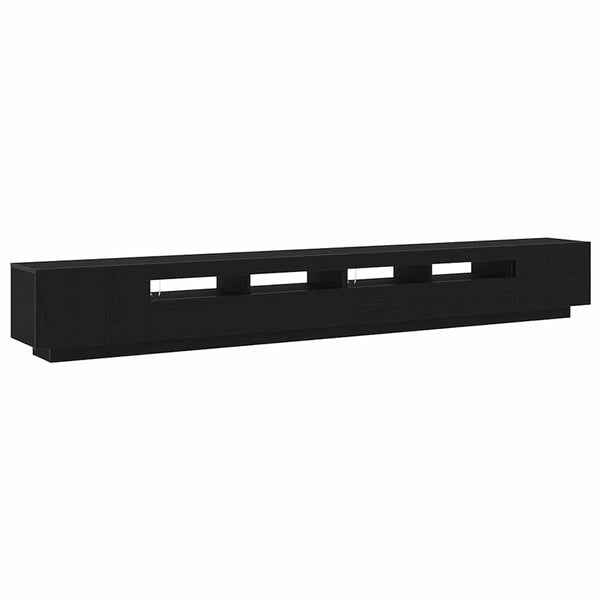 TV-tasosetti 3 pcs Musta 300 x 35 x 40 cm Tekninen puu