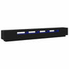 TV-tasosetti 3 pcs Musta 300 x 35 x 40 cm Tekninen puu
