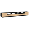 TV-tasosetti 3 pcs Musta 300 x 35 x 40 cm Tekninen puu