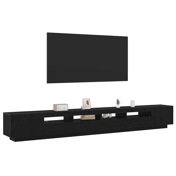 TV-tasosetti 3 pcs Musta 300 x 35 x 40 cm Tekninen puu