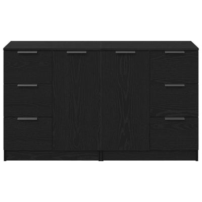 Sivupöytä Musta tammi. 180 x 30 x 70 cm Tekninen puu