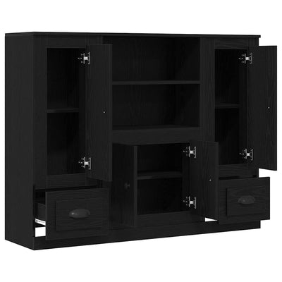 Yläkaappi Musta tammi. 132 x 35.5 x 103.5 cm Tekninen puu