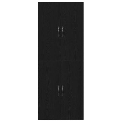 Seinäkaappi 2 pcs Musta tammi 69.5 x 34 x 90 cm Tekninen puu
