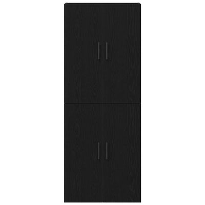 Seinäkaappi 2 pcs Musta tammi 69.5 x 34 x 90 cm Tekninen puu