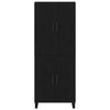 Korkea kaappi 2 pcs Musta tammi 69,5 x 34 x 180 cm