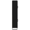 Korkea kaappi 2 pcs Musta tammi 69,5 x 34 x 180 cm