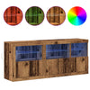 LED-pöytätaso Vanha puu 162 x 37 x 67 cm Tekninen puu