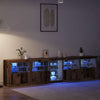LED-pöytätaso Vanha puu 283 x 37 x 67 cm Tekninen puu
