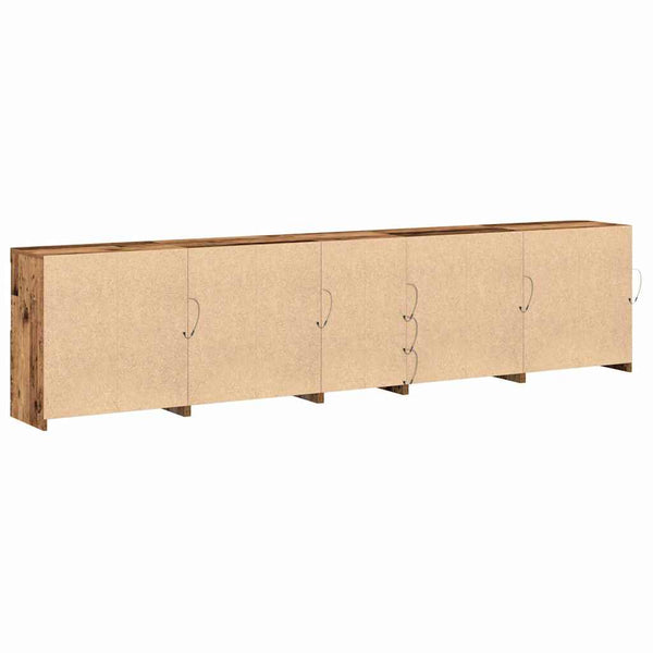 LED-pöytätaso Vanha puu 283 x 37 x 67 cm Tekninen puu