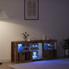 LED-pöytätaso Vanha puu 162 x 37 x 67 cm Tekninen puu