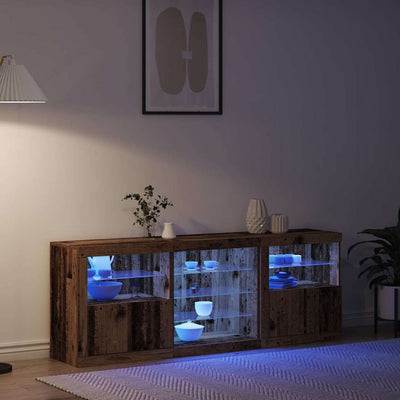 Sivupöytä Vanha puu 181.5 x 37 x 67 cm Tekninen puu