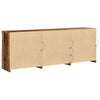 LED-pöytätaso Vanha puu 181,5 x 37 x 67 cm Tekninen puu