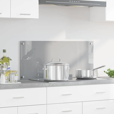 Vaaleanharmaa keittiön suojapaneeli Fabrian 90x40x0.6cm