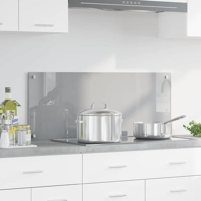 Vaaleanharmaa keittiön suojapaneeli Stavirii 100x40x0.6cm