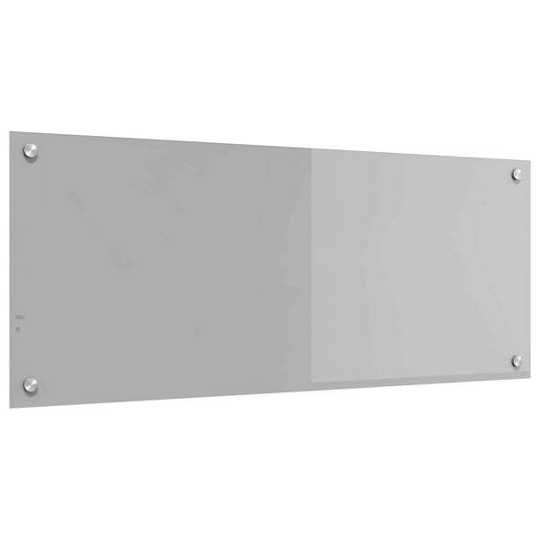 Keittiön välitila Vaaleanharmaa 100 x 40 cm karkaistu lasi