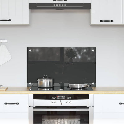 Tummanharmaa keittiön suojapaneeli Vittorino 70x40x0.6cm