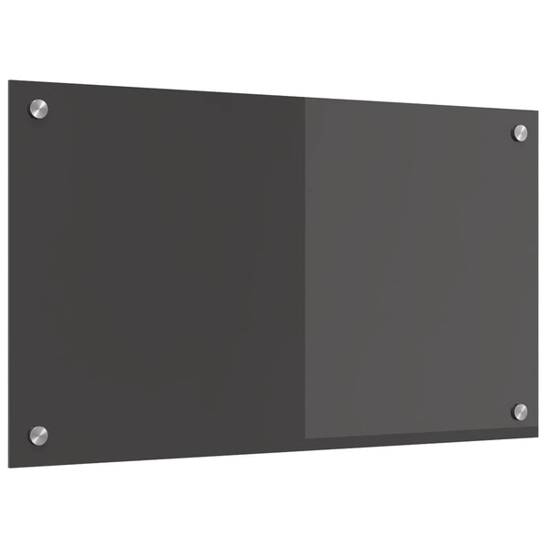 Keittiön välitila Tumma harmaa 70 x 40 cm karkaistu lasi