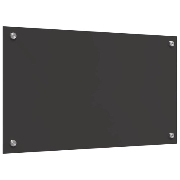 Keittiön välitila Tumma harmaa 70 x 40 cm karkaistu lasi