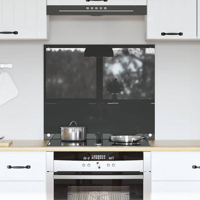 Tummanharmaa keittiön suojapaneeli Ashok 70x60x0.6cm