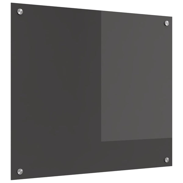Keittiön välitila Tumma harmaa 70 x 60 cm karkaistu lasi