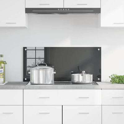 Tummanharmaa keittiön suojapaneeli Griselda 90x40x0.6cm