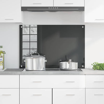 Tummanharmaa keittiön suojapaneeli Jirar 90x60x0.6cm