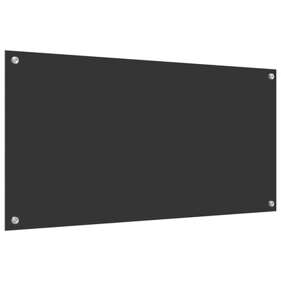 Tummanharmaa keittiön suojapaneeli Madache 100x50x0.6cm