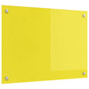 Keltainen keittiön suojapaneeli Florariu 70x50x0.6cm (karkaistu lasi)