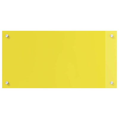 Keltainen keittiön suojapaneeli Prati 80x40x0.6cm (karkaistu lasi)