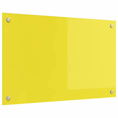 Keltainen keittiön suojapaneeli Teampau 80x50x0.6cm (karkaistu lasi)