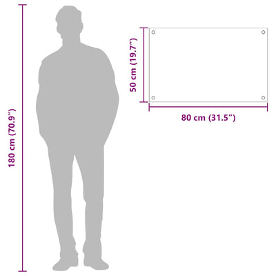 Keltainen keittiön suojapaneeli Teampau 80x50x0.6cm (karkaistu lasi)