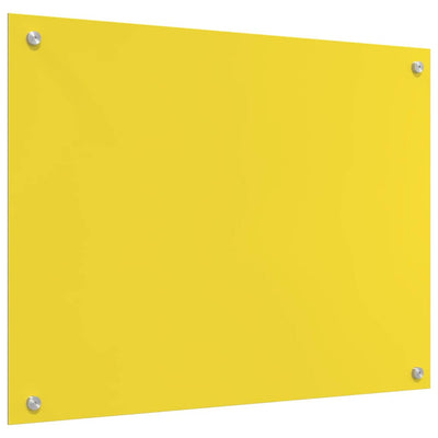 Keltainen keittiön suojapaneeli Irotei 80x60x0.6cm (karkaistu lasi)