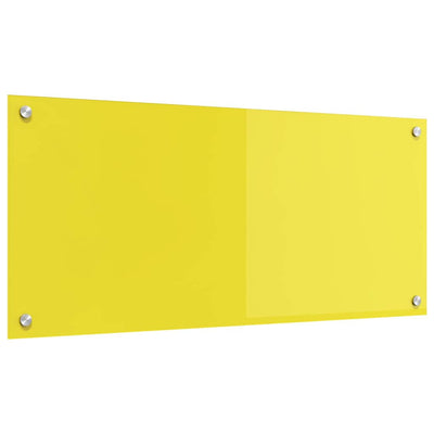 Keltainen keittiön suojapaneeli Haynalka 90x40x0.6cm (karkaistu lasi)