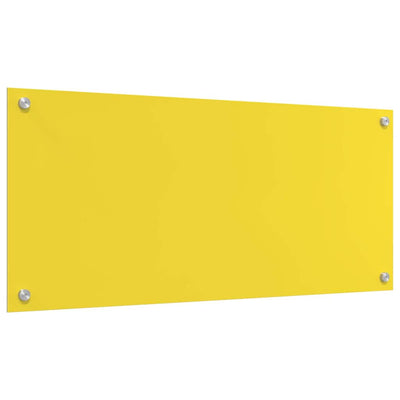 Keltainen keittiön suojapaneeli Haynalka 90x40x0.6cm (karkaistu lasi)