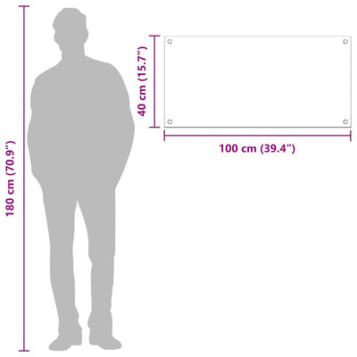 Keltainen keittiön suojapaneeli Onosim 100x40x0.6cm