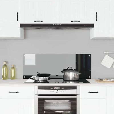 Musta keittiön suojapaneeli Crapcianu 110x40x0.6cm (karkaistu lasi)