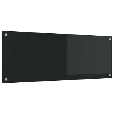 Musta keittiön suojapaneeli Crapcianu 110x40x0.6cm (karkaistu lasi)