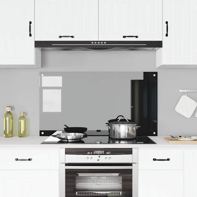 Musta keittiön suojapaneeli Condelia 110x60x0.6cm (karkaistu lasi)