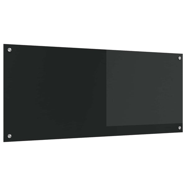 Keittiön välitila Musta 120 x 50 cm karkaistu lasi
