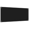 Keittiön välitila Musta 120 x 50 cm karkaistu lasi