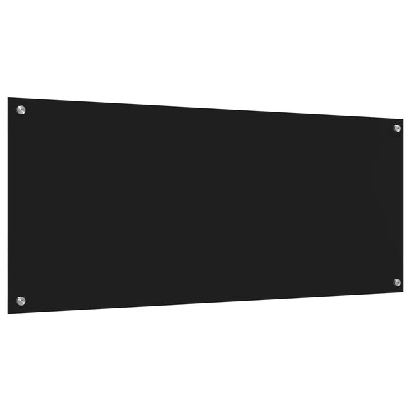 Keittiön välitila Musta 120 x 50 cm karkaistu lasi
