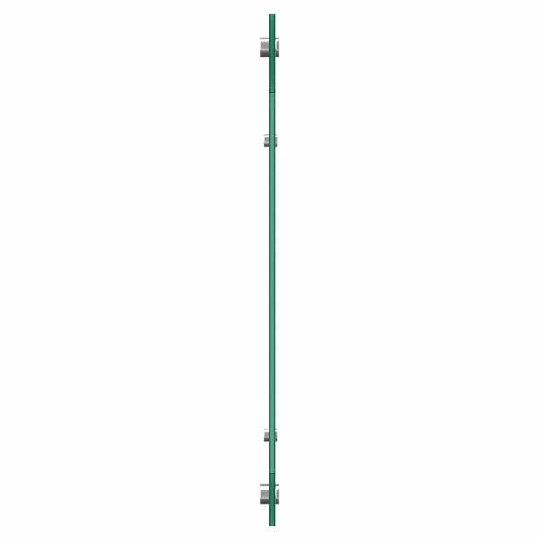 Keittiön välitila Musta 120 x 50 cm karkaistu lasi