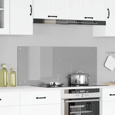 Vaaleanharmaa keittiön suojapaneeli Monika 120x50x0.6cm