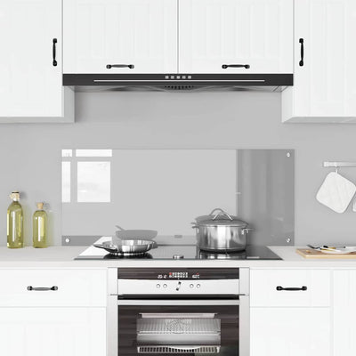 Vaaleanharmaa keittiön suojapaneeli Monika 120x50x0.6cm