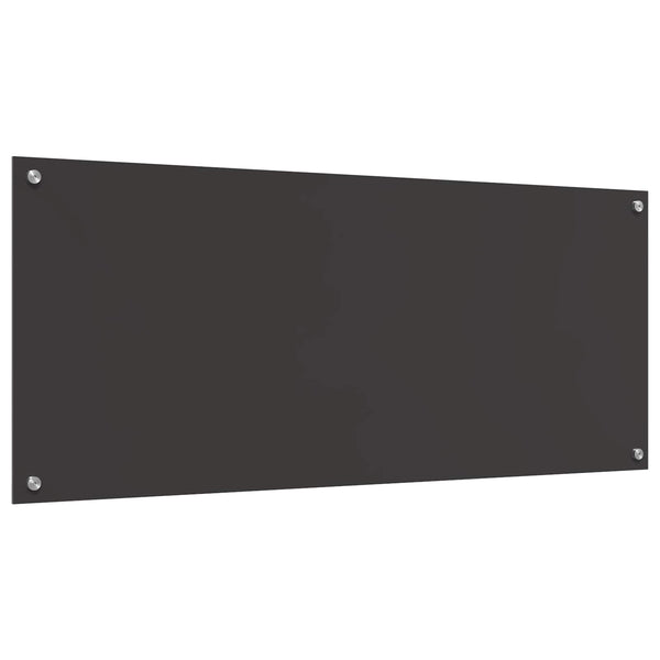 Keittiön välitila Tumma harmaa 120 x 50 cm karkaistu lasi