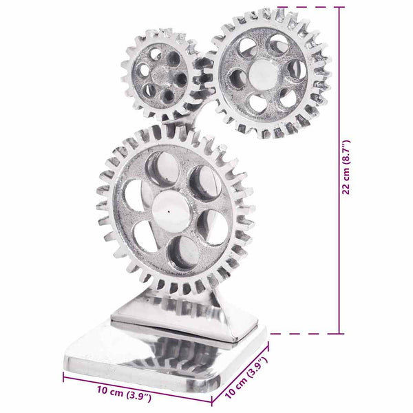 Kirjatuet 2 pcs Hopea 10 x 10 x 22 cm Alumiini