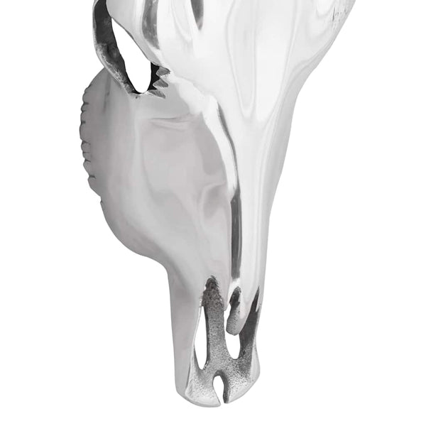 Härkäpääkallo Hopea 34 x 13 x 53 cm Alumiini