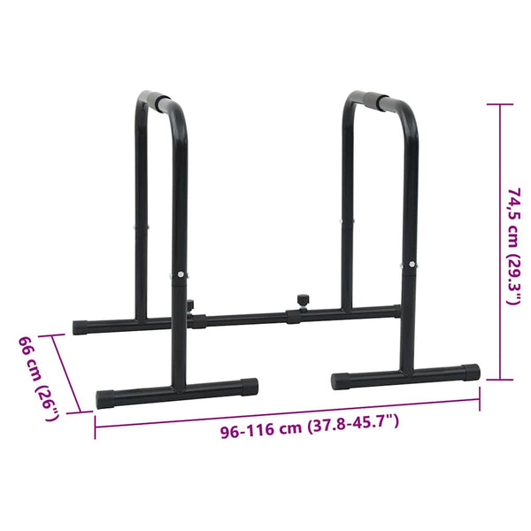 Dip-tanko Musta 116 x 66 x 74,5 cm Jauhemaalattu Teräs